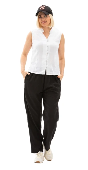 Kolsuz Şile Bezi Arzu Yazlık Bluz Beyaz Byz 2XL Beyaz - Resim 5