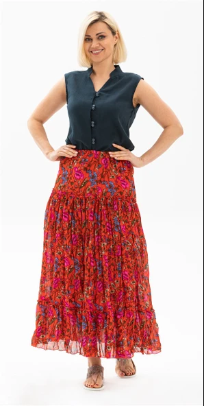 Kolsuz Şile Bezi Arzu Yazlık Bluz Petrol Ptrl L Petrol - Resim 4