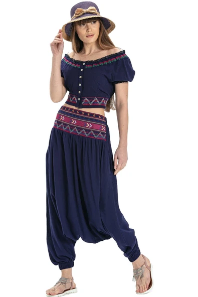 Kısa Kol Şile Bezi Latin Yazlık Büstiyer Mor Mor XL Mor - 6