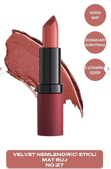 Golden Rose Velvet Matte Lipstick  No 27 - 1