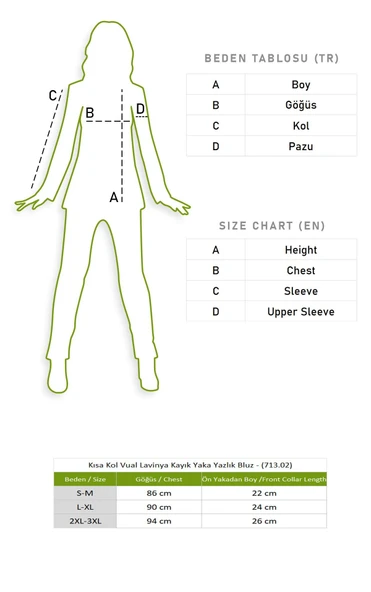 Kısa Kol Vual Lavinya Kayık Yaka Yazlık Bluz Beyaz Byz L/XL Beyaz - Resim 8