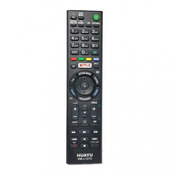 SONY 3D Smart LED TV Kumanda NETFLIX Tuşlu  Kumanda-RM-L1275