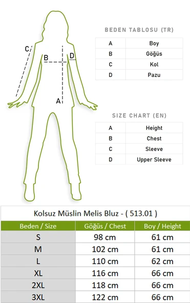 Kolsuz Melis Yazlık Müslin Bluz Beyaz Byz XL Beyaz - Resim 6