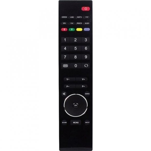 Telefunken Lcd Led Tv Uyumlu Kumanda Parlak Göbekli