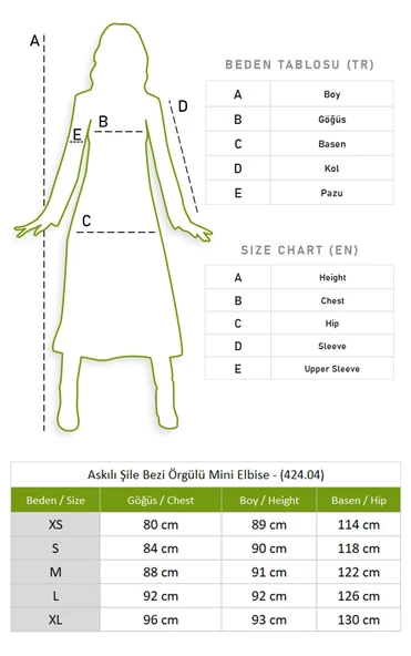 Askılı Şile Bezi Örgülü Mini Yazlık Elbise Bordo Brd L Bordo - Resim 6