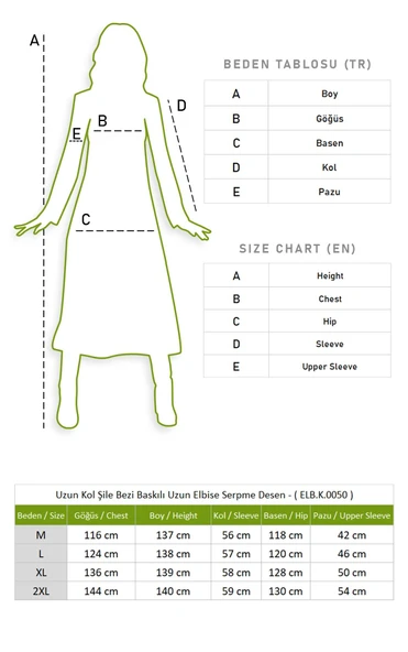 Uzun Kol Şile Bezi Baskılı Uzun Yazlık Elbise Serpme Desen Taş Tas L Taş - Resim 5