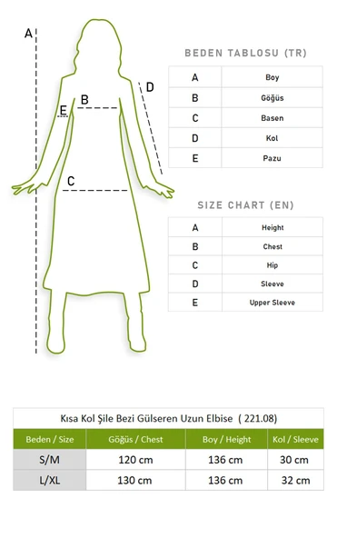 Kısa Kol Şile Bezi Gülseren Uzun Yazlık Otantik Elbise Lacivert Lcvt S/M Lacivert - Resim 6