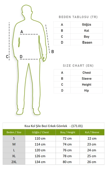 Kısa Kol Şile Bezi Tek Cepli Erkek Yazlık Gömlek Füme Ekose 3039 L Füme Ekose - Resim 4