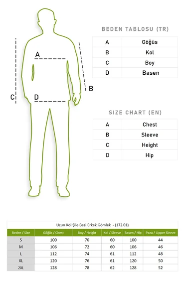 Uzun Kol Şile Bezi Tek Cepli Erkek Yazlık Gömlek Krem 3002 L Krem - Resim 4