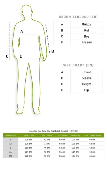 Uzun Kol Dar Kalıp Şile Bezi Tek Cepli Erkek Yazlık Gömlek Krem 3002 M Krem - Resim 4