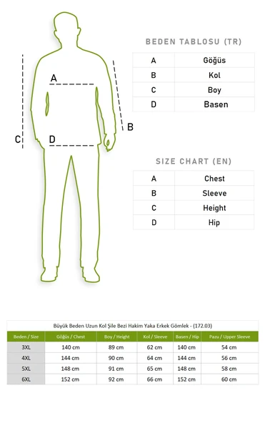 Büyük Beden Uzun Kol Şile Bezi Hakim Yaka Tek Cepli Erkek Yazlık Gömlek Taş 3031 4XL Taş - Resim 5
