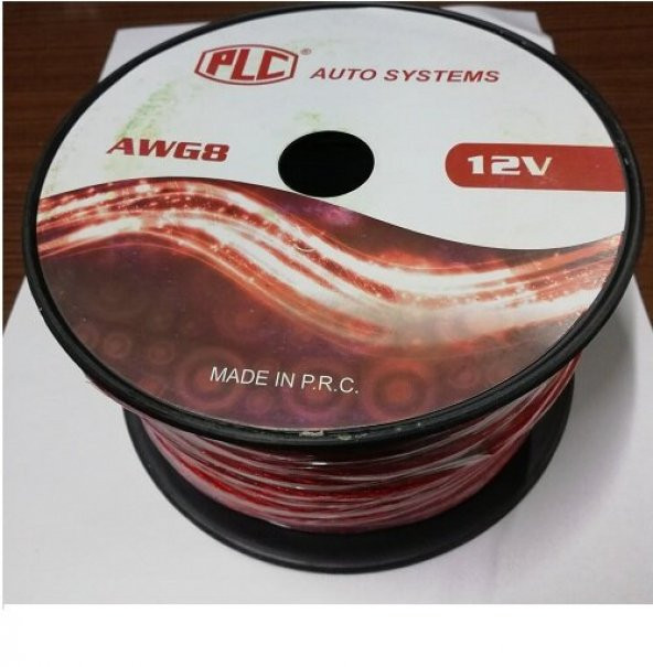 Plc 8awg Oto Tesisat,Artı Kablosu - 7 Metre Kaliteli