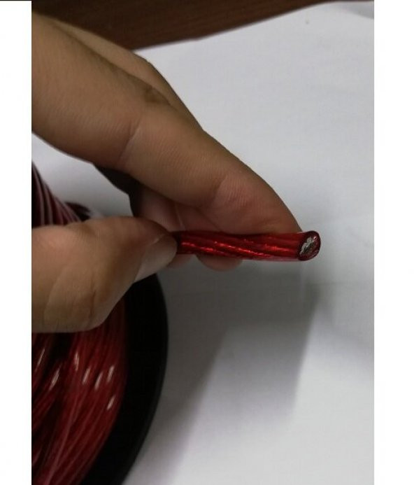 Plc 8awg 12v Oto Tesisat,Artı Kablosu - 50 Metre Kaliteli - 3