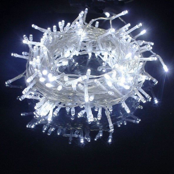 10 METRE LED IŞIK BEYAZ LED IŞIK YILBAŞI AĞACI IŞIKLARI YILBAŞI IŞIKLARI NOEL IŞIĞI- BEYAZ LED - 2