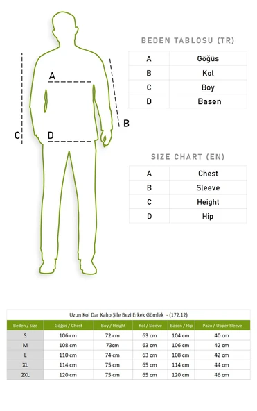 Uzun Kol Dar Kalıp Şile Bezi Tek Cepli Erkek Yazlık Gömlek Buz Mavi 3027 L Buz Mavi - Resim 5
