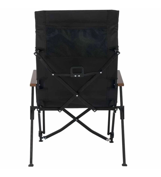 Royal Katlanabilir Alüminyum Kamp Sandalyesi-Siyah - Resim 2