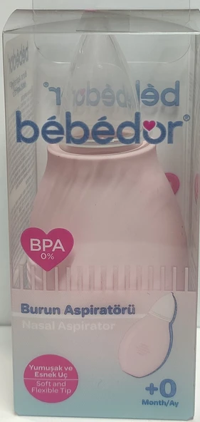 BEBEDOR  BURUN ASPİRATÖRÜ 0+AY PEMBE 561-P - 1