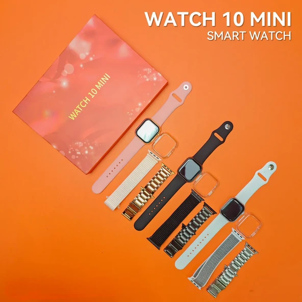 Watch 10 Mini iOS Android Uyumlu Akıllı Saat (Valentine Edition) - Resim 2