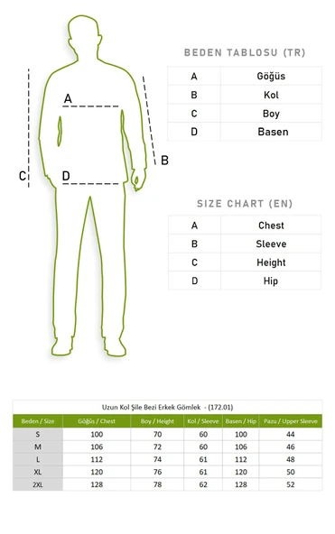 Uzun Kol Şile Bezi Tek Cepli Erkek Yazlık Gömlek Koyu Petrol 3069 XL Koyu Petrol - Resim 5