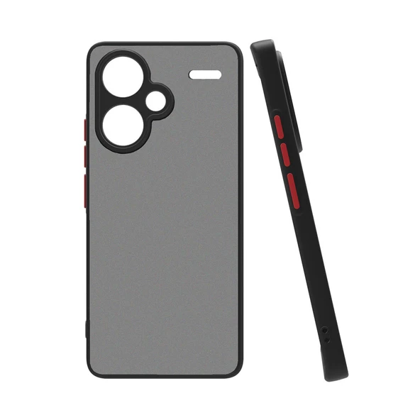 Xiaomi Redmi Note 13 Pro Plus 5G Uyumlu Kamera Korumalı Darbeye Karşı Dayanıklı Arkası Mat Silikon Kılıf