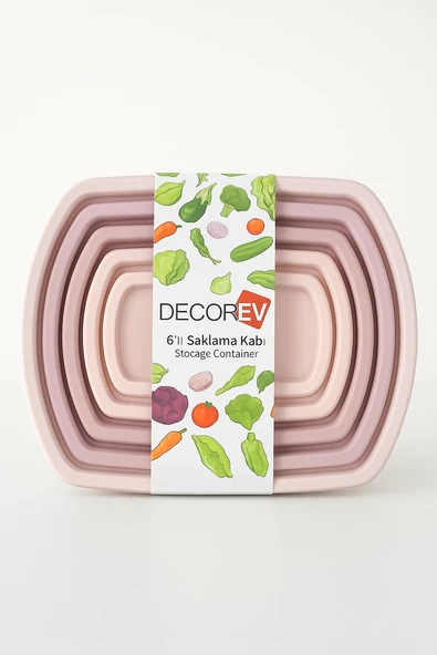 6’lı Saklama Kabı Seti - Resim 2
