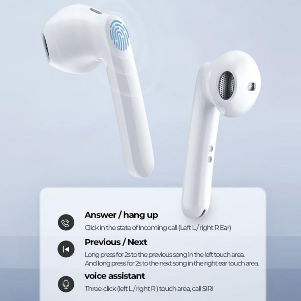 Joyroom JR-T09 Kablosuz TWS Bluetooth Kulaklık 5.0 BT - 3