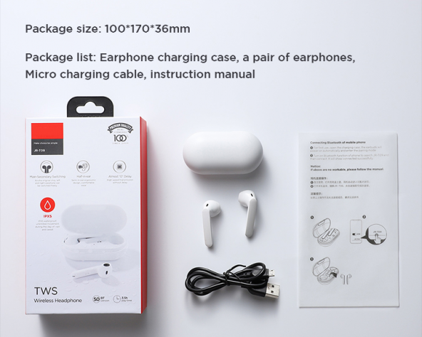 Joyroom JR-T09 Kablosuz TWS Bluetooth Kulaklık 5.0 BT - 7