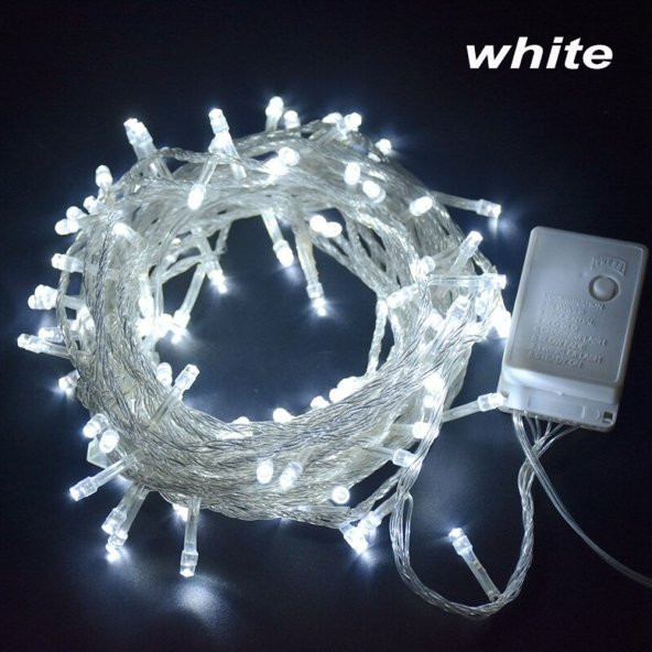 10 METRE LED IŞIK BEYAZ LED IŞIK PARTİ,DOĞUM GÜNÜ,SÜNNET, YILBAŞI AĞACI SÜSLEME