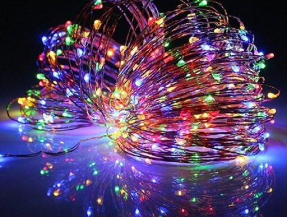 Pilli Dekoratif Renkli Led Işık Peri Rgb - 5 Metre