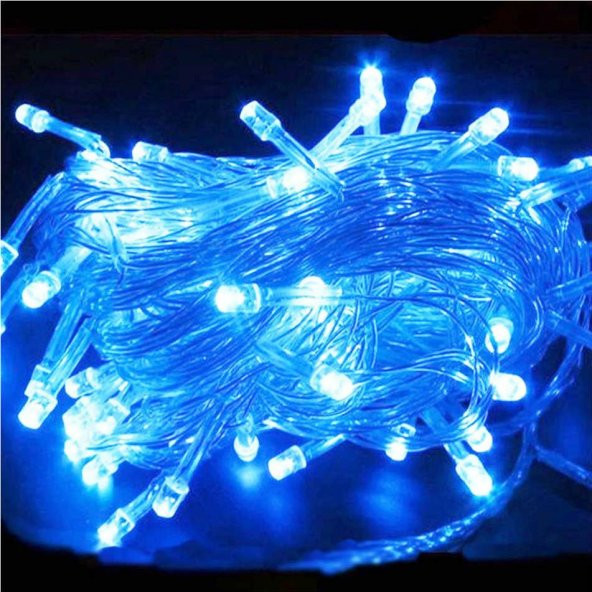 MAVİ LED IŞIK 10 METRE 100 LED DEKOR LED IŞIK ANİMASYONLU - 2