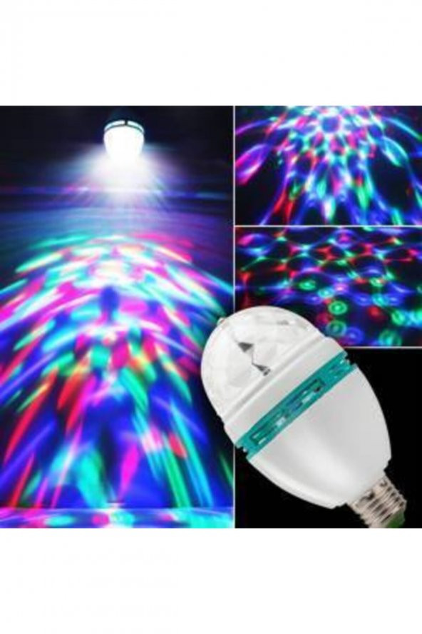 Nihome Disco Ampül Led Işıklı Döner Başlıklı - Magic Bulp - 2
