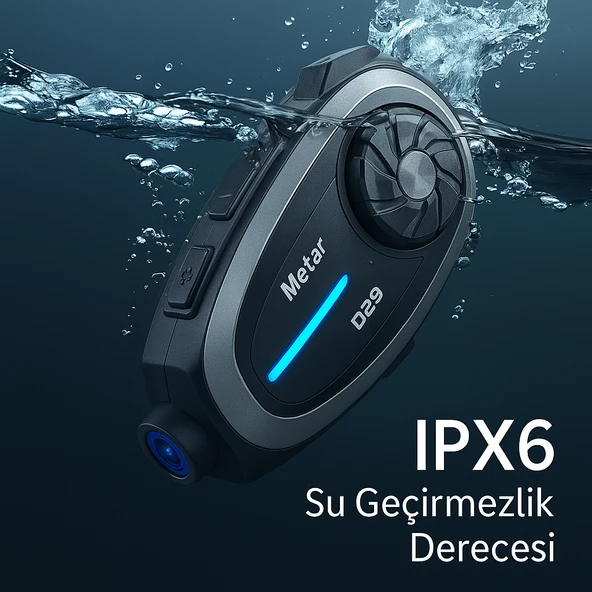 Q29 Kameralı Motosiklet İnterkom Kulaklığı Geniş Açılı Görüş HD Kayıt ve 32GB Hediye Kart - 6