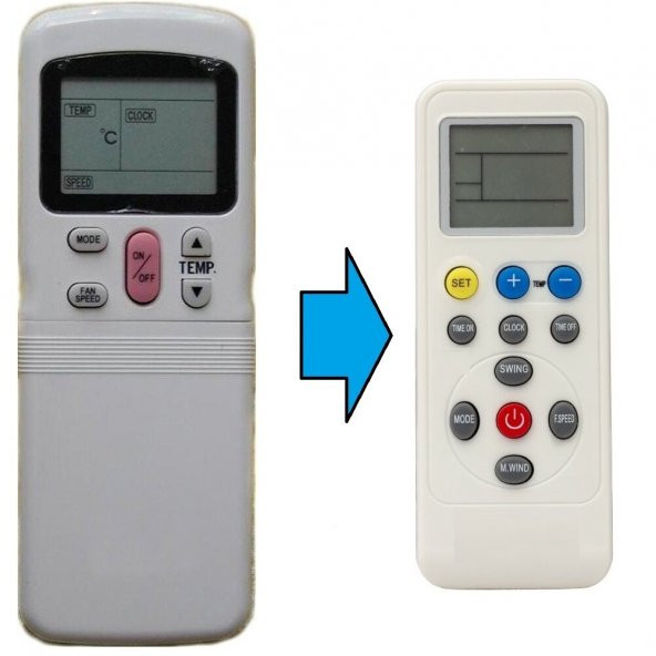 RUBENİS RB AC XX K Klima Kumandası - Eşdeğer ürün görseli