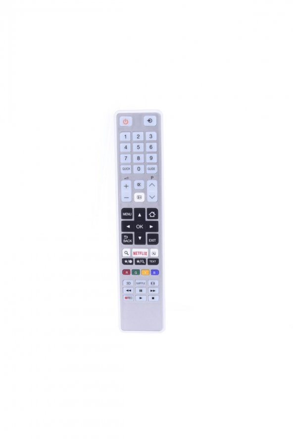 Toshiba Ct-8054 Netflix Tuşlu Beyaz Lcd/led Tv Kumandası
