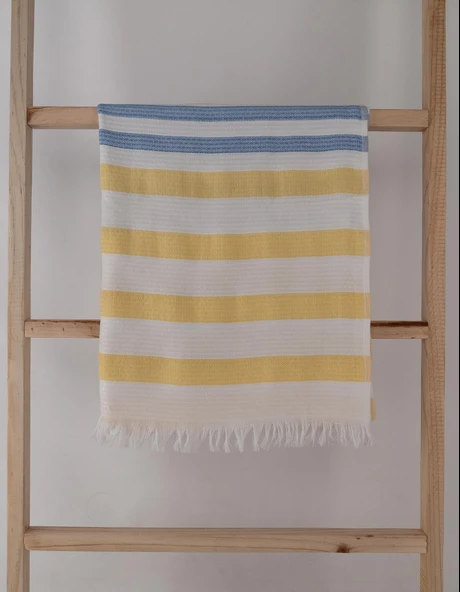 Renkli Çizgili Desenli Çok Amaçlı 70x150 cm Peştamal Baveno - 9