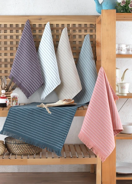 %100 Pamuk 6lı Mutfak Havluları