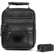 Monalisa Home Erkek Lüks  Siyah Renk Büyük Boy Bol Bölmeli El Çantası