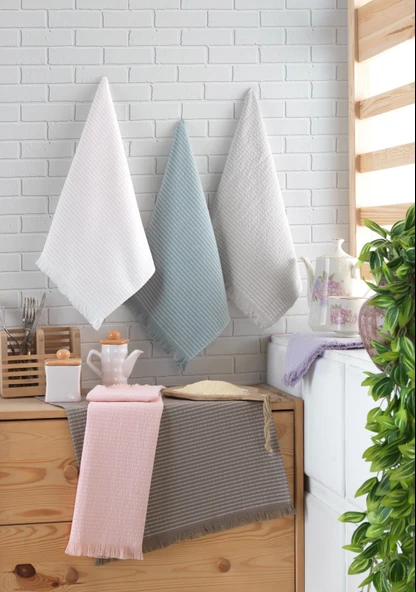 %100 Pamuk 6lı Mutfak Havluları - 2