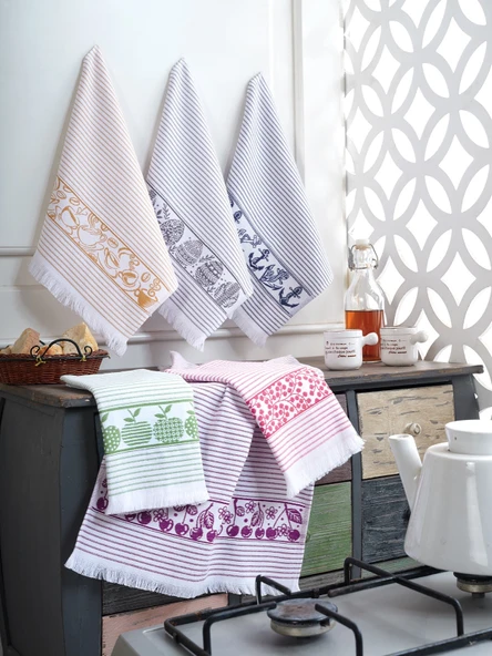 %100 Pamuk 6lı Mutfak Havluları - 5