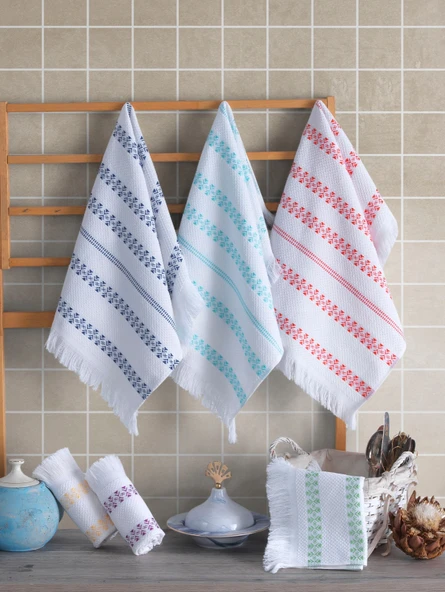 %100 Pamuk 6lı Mutfak Havluları - 11