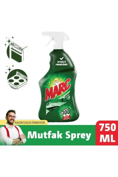 MARC BANYO VE MUTFAK TEMİZLEYİCİ YAĞ ÇÖZÜCÜ & KİREÇ SÖKÜCÜ SPREY 2'Lİ SET (2X750 ML) - 3