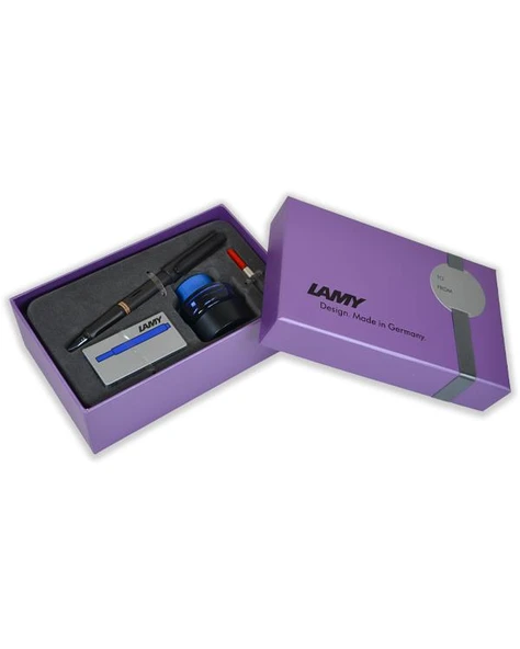 Lamy Safari Dolma Kalem Seti M Uç Mor Kutu Mat Siyah 17DSM - Resim 2