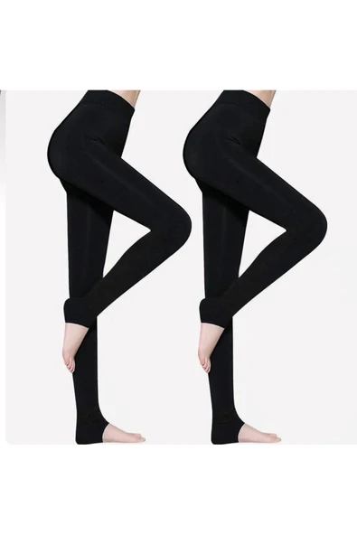 Siyah Peluş Tayt Pt580-1 - 3