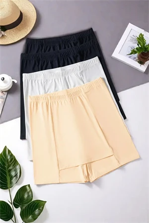 Dikişsiz Kaymaz Güvenlik Şortu – Çift Katmanlı, Konveks Tasarım, Buzlu İpeksi Doku, Yazlık İnce Şort Altı İçlik | Dönmeyen, Terletmeyen İç Şort - Resim 6