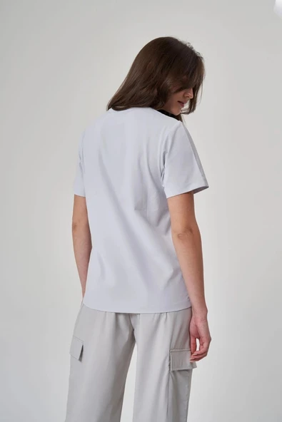EXUMA KADIN TSHIRT-1522117 -BUZ MAVİSİ - 5