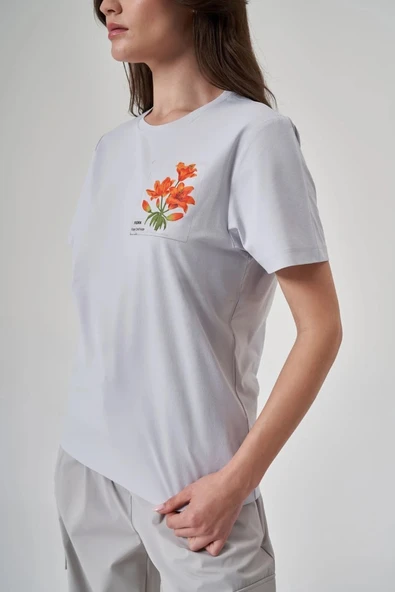 EXUMA KADIN TSHIRT-1522117 -BUZ MAVİSİ - 6
