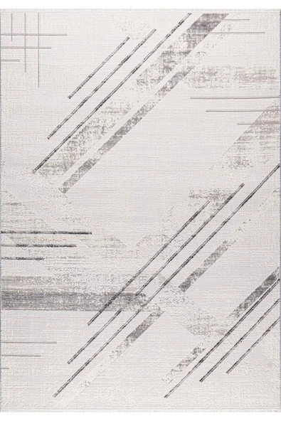 Pastel Halı Bianca 31480A Gri Serisi Akrilik Salon Oturma Yatak Odası Halısı ürün görseli 1