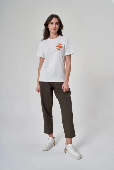 EXUMA KADIN TSHIRT-1522117 BEYAZ - 5