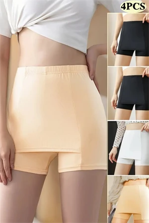 Dikişsiz Kaymaz Güvenlik Şortu – Çift Katmanlı, Konveks Tasarım, Buzlu İpeksi Doku, Yazlık İnce Şort Altı İçlik | Dönmeyen, Terletmeyen İç Şort - Resim 4