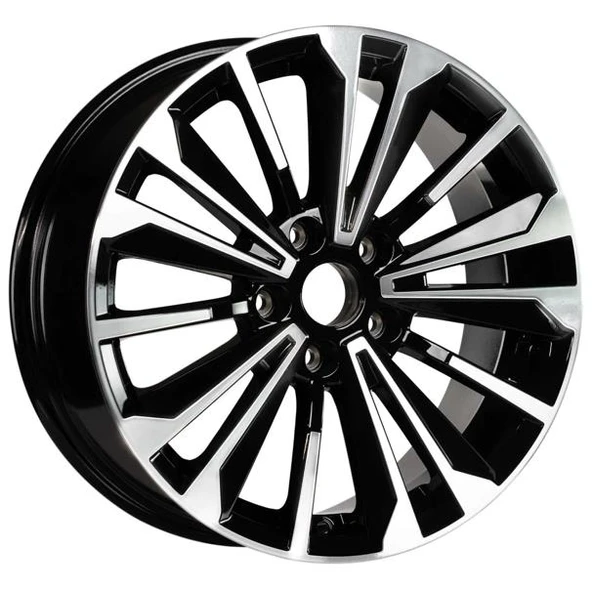 EMR-S1019-02 7.5x17" -5x114.3 ET40 67.1 Deep Black Diamond Gloss Jant (4 Adet) ürün görseli